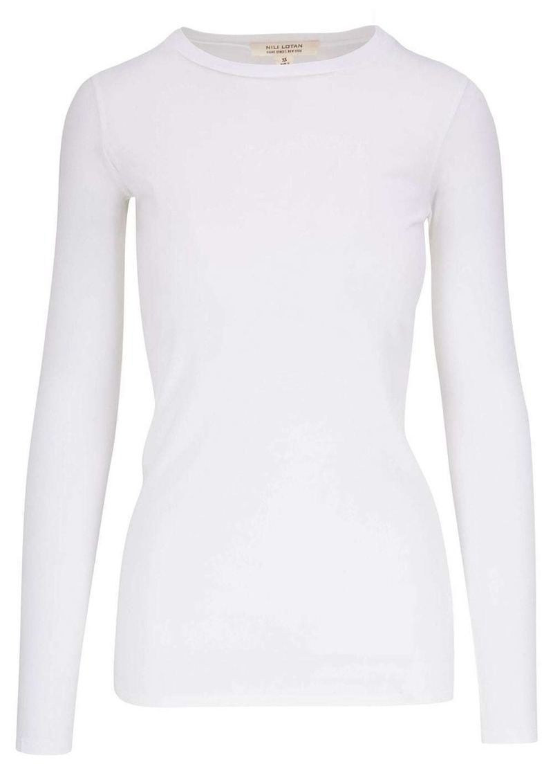 Nili Lotan long-sleeve Supima cotton T-shirt