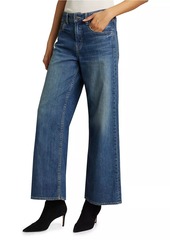 Nili Lotan Marlene Mid-Rise Cropped Wide-Leg Jeans