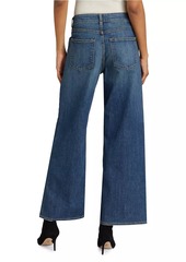 Nili Lotan Marlene Mid-Rise Cropped Wide-Leg Jeans