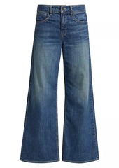 Nili Lotan Marlene Mid-Rise Cropped Wide-Leg Jeans