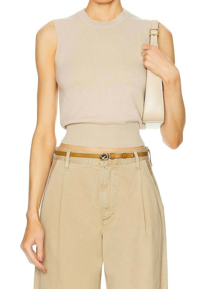 Nili Lotan May Sweater Tank In Taupe