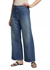 Nili Lotan Megan High-Rise Wide-Leg Jeans