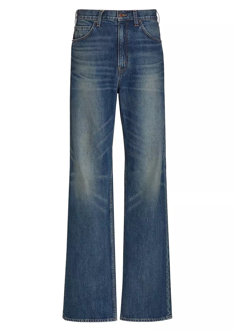 Nili Lotan Mitchell High-Rise Straight-Leg Jeans