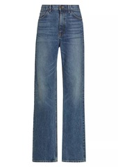 Nili Lotan Mitchell High-Rise Straight-Leg Jeans