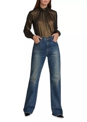 Nili Lotan Mitchell High-Rise Straight-Leg Jeans