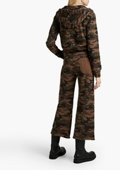 Nili Lotan - Callie camouflage French cotton-terry zip-up hoodie - Brown - XS