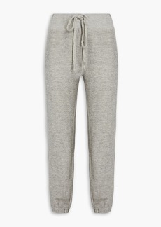 Nili Lotan - Cropped cotton-blend fleece track pants - Gray - XS