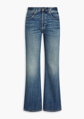 Nili Lotan - Distressed high-rise bootcut jeans - Blue - 26