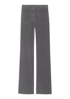 NILI LOTAN - Florence Corduroy High-Rise Flared-Leg Pants - Grey - US 6 - Moda Operandi