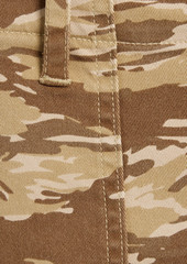 Nili Lotan - Jenna cropped camouflage cotton-blend twill slim-leg pants - Neutral - US 00