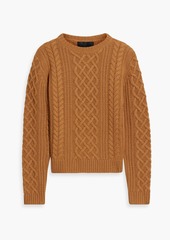 Nili Lotan - Jodelle cable-knit cashmere sweater - Brown - M