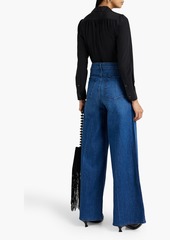 Nili Lotan - Josette high-rise wide-leg jeans - Blue - 28