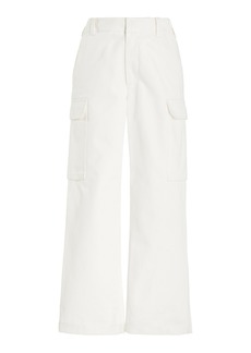 NILI LOTAN - Leofred Cotton Cargo Pants - White - US 6 - Moda Operandi