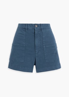 Nili Lotan - Livie cotton-blend twill shorts - Blue - US 8