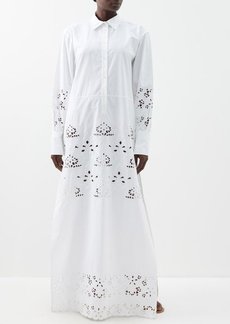 Nili Lotan - Louanne Embroidered Cotton Dress - Womens - White