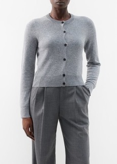 Nili Lotan - March Cashmere Cropped Cardigan - Womens - Light Grey