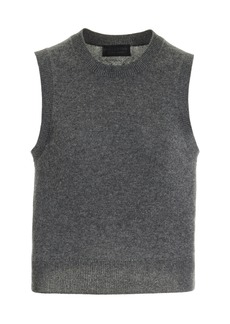 NILI LOTAN - May Sleeveless Cashmere Sweater - Dark Grey - XS - Moda Operandi