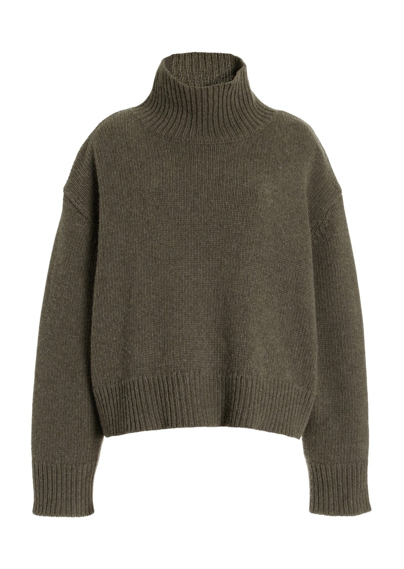 NILI LOTAN - Omaira Wool Turtleneck Sweater - Dark Green - L - Moda Operandi