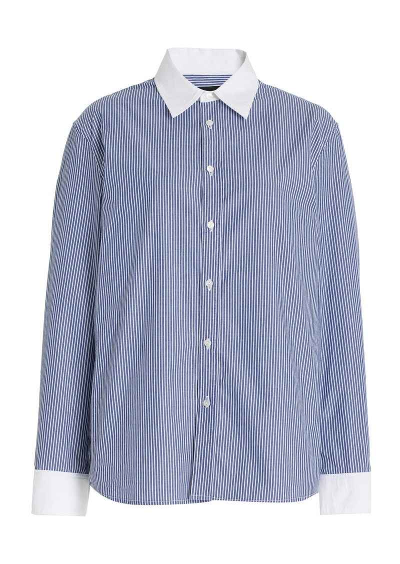 NILI LOTAN - Raphael Striped Cotton Shirt - Stripe - XS - Moda Operandi