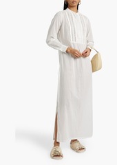 Nili Lotan - Risette crochet-trimmed cotton-voile maxi dress - White - XS