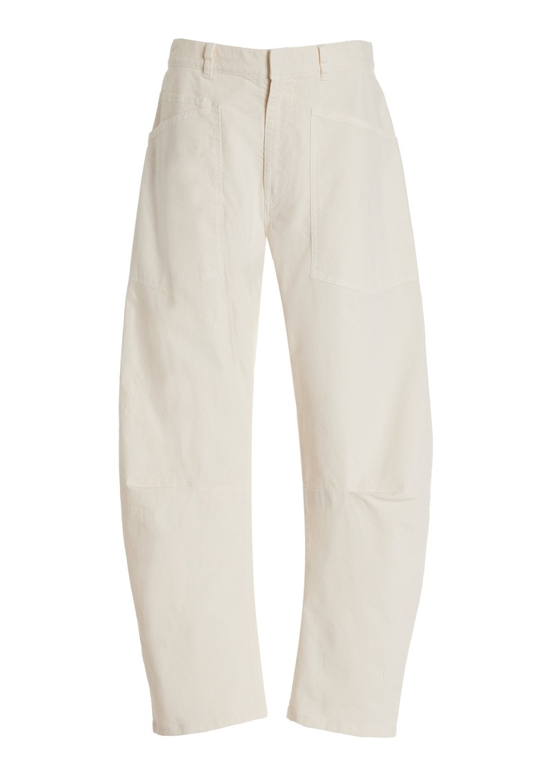 NILI LOTAN - Shon Cotton Balloon Pants - White - US 2 - Moda Operandi