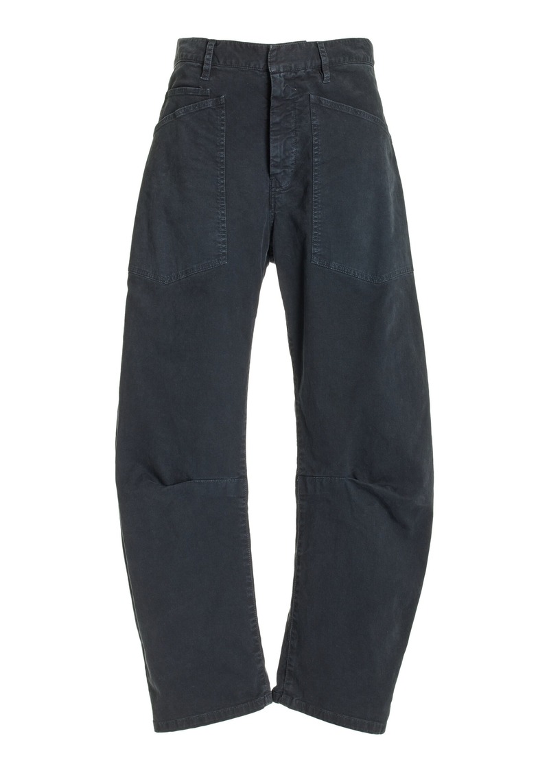 NILI LOTAN - Shon Cotton Pants - Navy - US 12 - Moda Operandi
