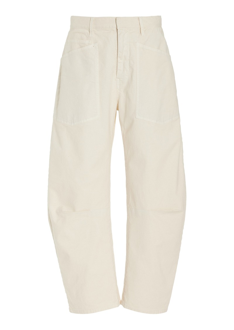 NILI LOTAN - Shon Stretch-Cotton Pants - White - US 10 - Moda Operandi