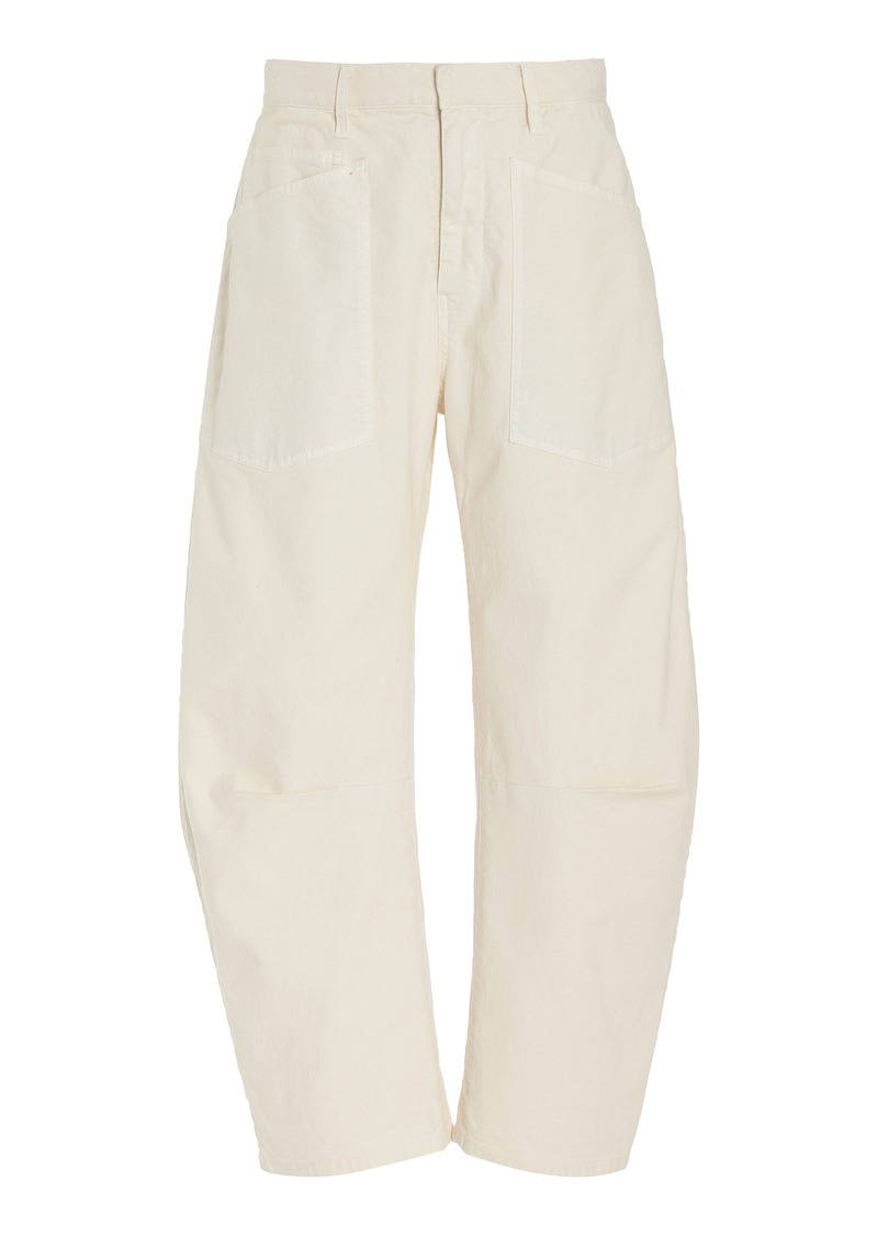 NILI LOTAN - Shon Stretch-Cotton Pants - White - US 8 - Moda Operandi