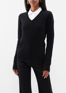 Nili Lotan - Valdorf V-neck Cashmere Sweater - Womens - Black