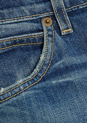 Nili Lotan - Violette distressed high-rise straight-leg jeans - Blue - 26
