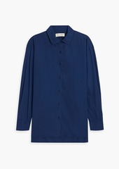 Nili Lotan - Yorke cotton-poplin shirt - Blue - L