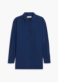 Nili Lotan - Yorke cotton-poplin shirt - Blue - S