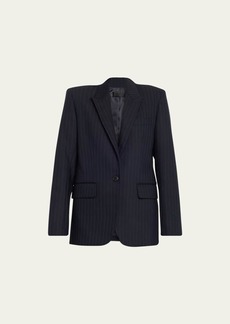 Nili Lotan Adele Pinstripe Tailored Blazer Jacket