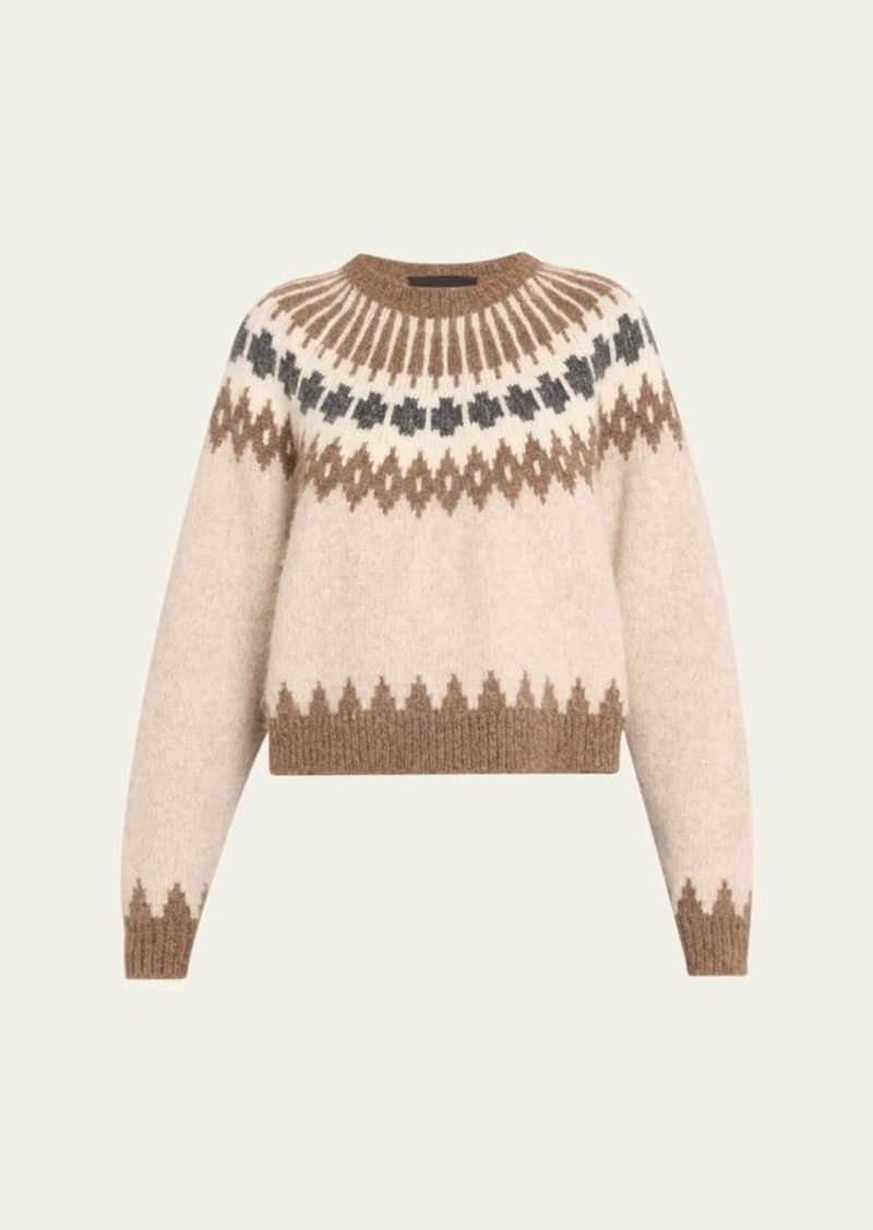 Nili Lotan Alena Fairisle Knit Sweater