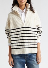 Nili Lotan Amelina Half Zip Cashmere Sweater