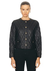 NILI LOTAN Amy Quilted Leather Jacket