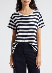 Nili Lotan Brady Stripe Cotton T-Shirt