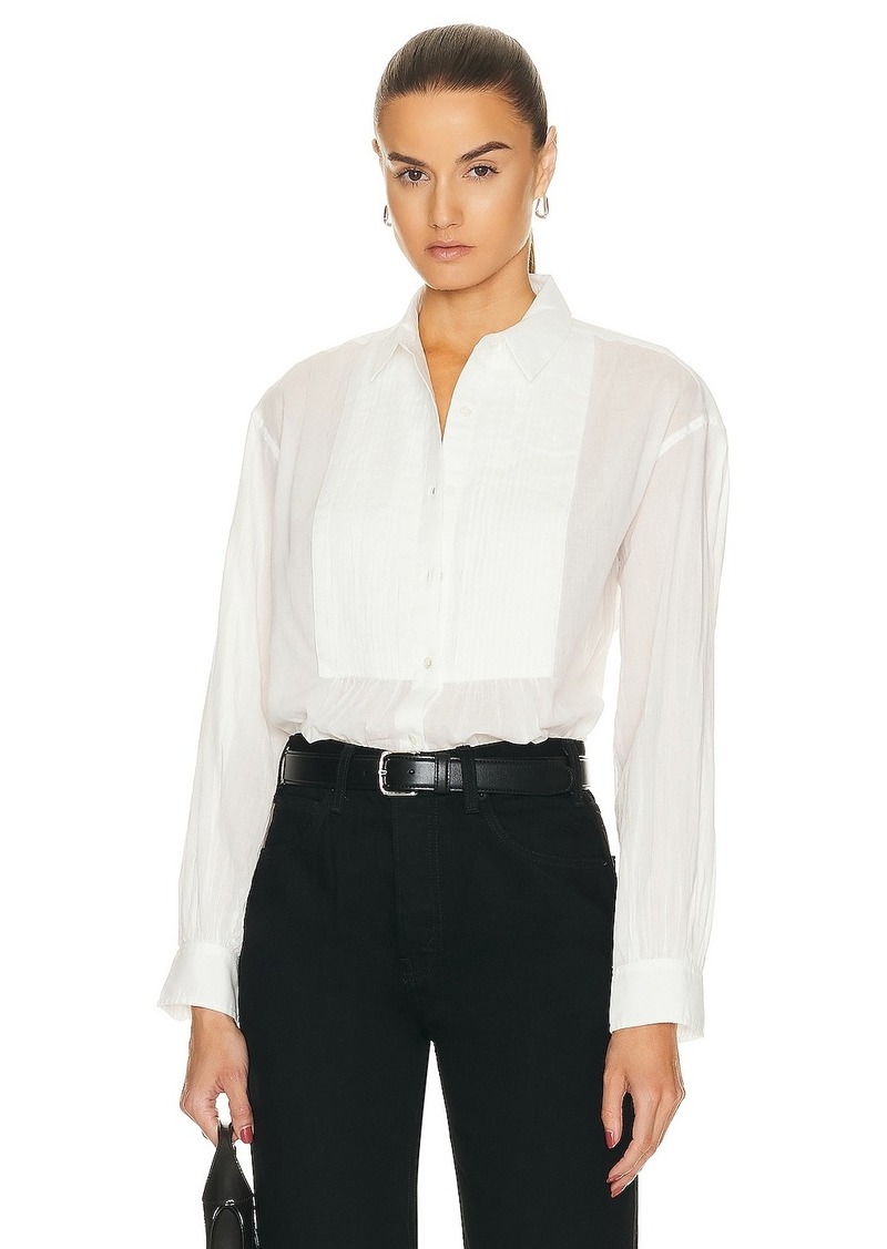 NILI LOTAN Daniel Voile Tuxedo Shirt