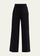 Nili Lotan Enya Cropped Wide Leg Pants