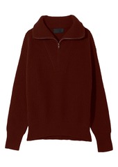 Nili Lotan Hester Cashmere Sweater in Rust at Nordstrom