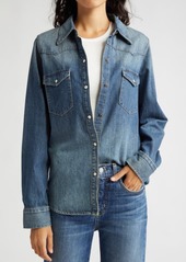 Nili Lotan Travis Long Sleeve Chambray Shirt