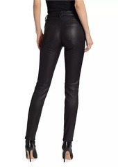 Nili Lotan Nils Mid-Rise Leather Pants