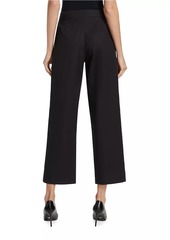 Nili Lotan Nohan Crop Straight-Leg Pants