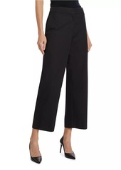 Nili Lotan Nohan Crop Straight-Leg Pants