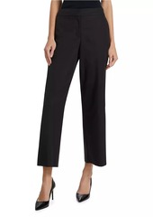 Nili Lotan Nohan Crop Straight-Leg Pants