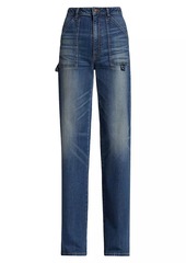 Nili Lotan Quentin Straight-Leg Cargo Jeans