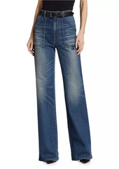 Nili Lotan Quentin Straight-Leg Cargo Jeans