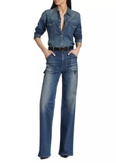 Nili Lotan Quentin Straight-Leg Cargo Jeans