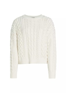 Nili Lotan Rory Cotton Cable-Knit Sweater