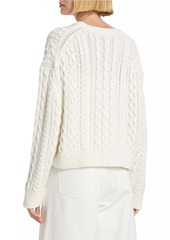 Nili Lotan Rory Cotton Cable-Knit Sweater